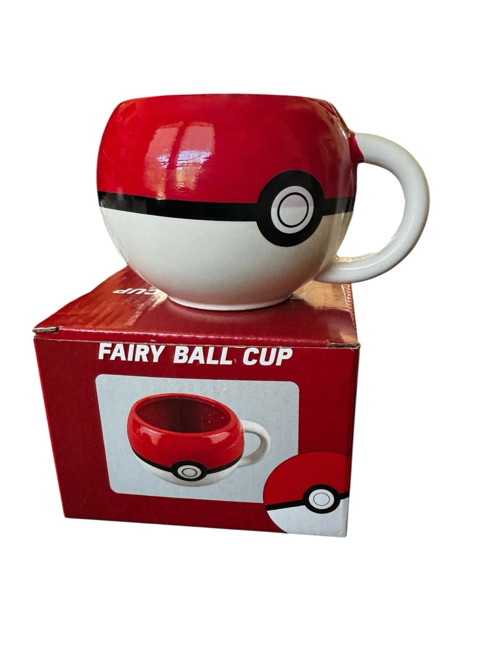 Pokemon Poke Ball “Fairy Ball Cup” Ceramic Mug NWB